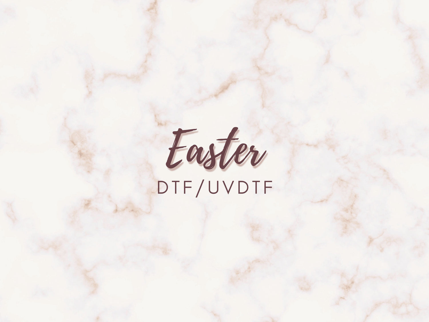 Easter inspired DTF Transfers and UVDTF Decals or Wraps