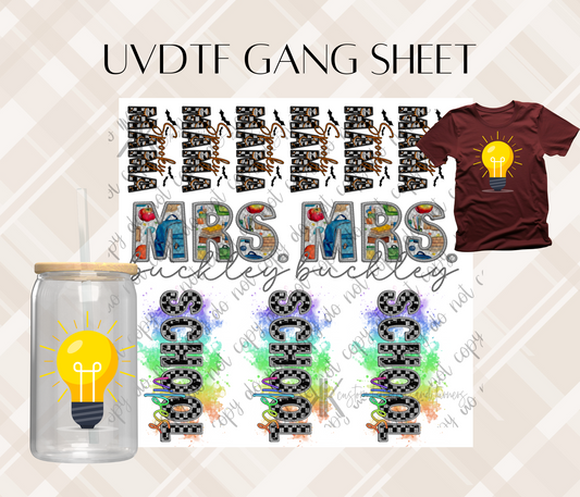 UVDTF GANG SHEETS (Build Your Own)