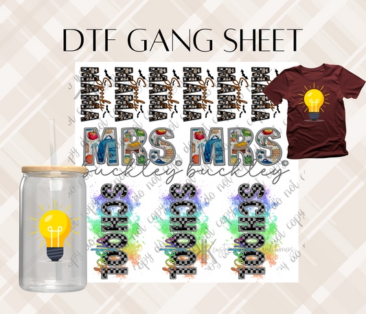 DTF GANG SHEETS (Build Your Own)