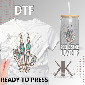 Skeleton Hand Concho DTF/UVDTF