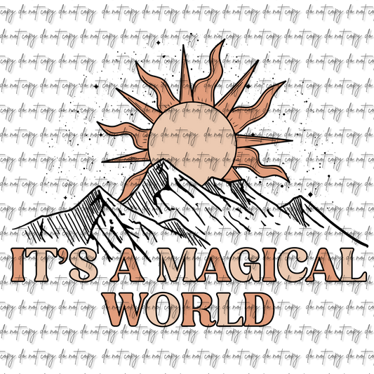 IT'S A MAGICAL WORLD UV DTF DECAL