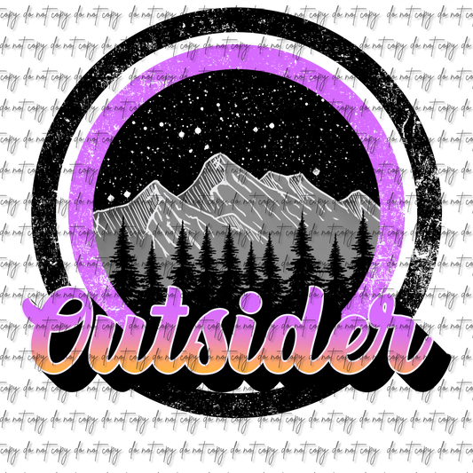 OUTSIDER UV DTF DECAL