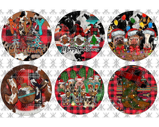 COUTNRY CHRISTMAS - PRINT ONLY front & back