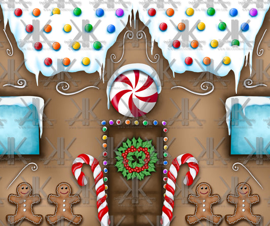 GINGERBREAD HOUSE Sublimation Print
