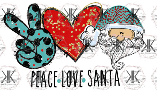 Peace Love Santa PRINT ONLY