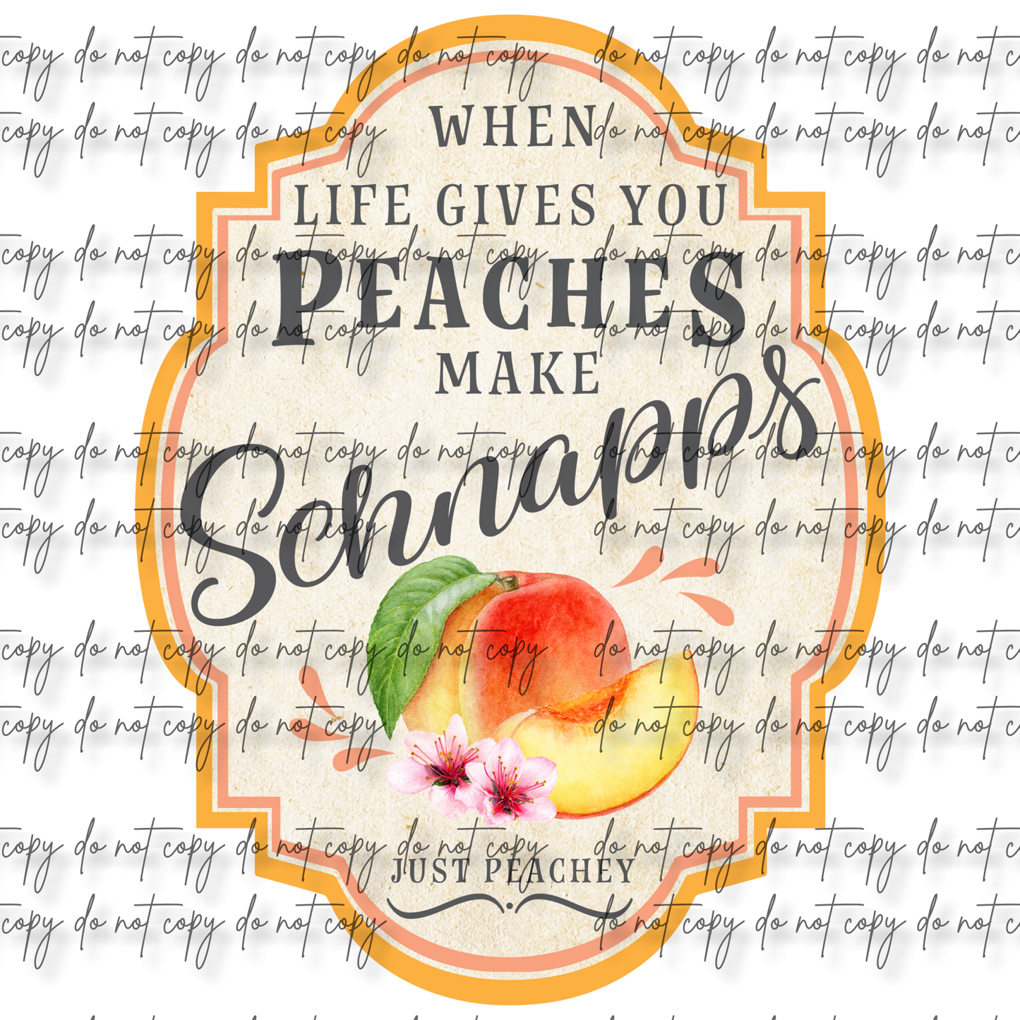 PEACH SCHNAPPS UVDTF DECAL
