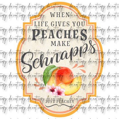 PEACH SCHNAPPS UVDTF DECAL