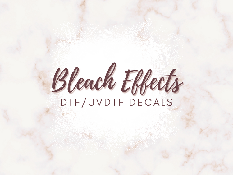 DTF/UVDTF  Bleach Spots/Splatter DECALS