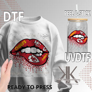 Chiefs Lips DTF/UV DTF