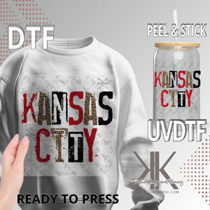 Kansas City Ransom Letters DTF/UV DTF