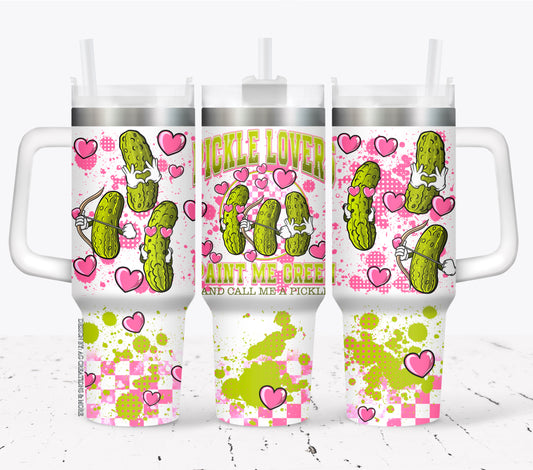 Pickle Lover 40oz UVDTF WRAP (Top and/or Bottom Avail)