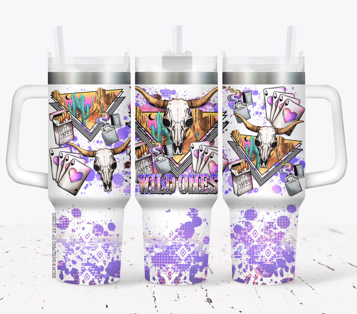 Wild Ones 40oz UVDTF WRAP (Top and/or Bottom Avail)