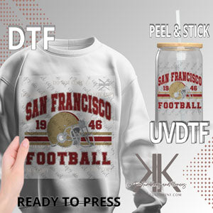 Retro Football DTF/UV DTF