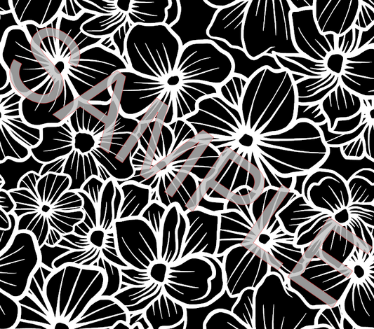 BEAUTIFUL FLOWERS SEAMLESS SVG **Digital Download Only**
