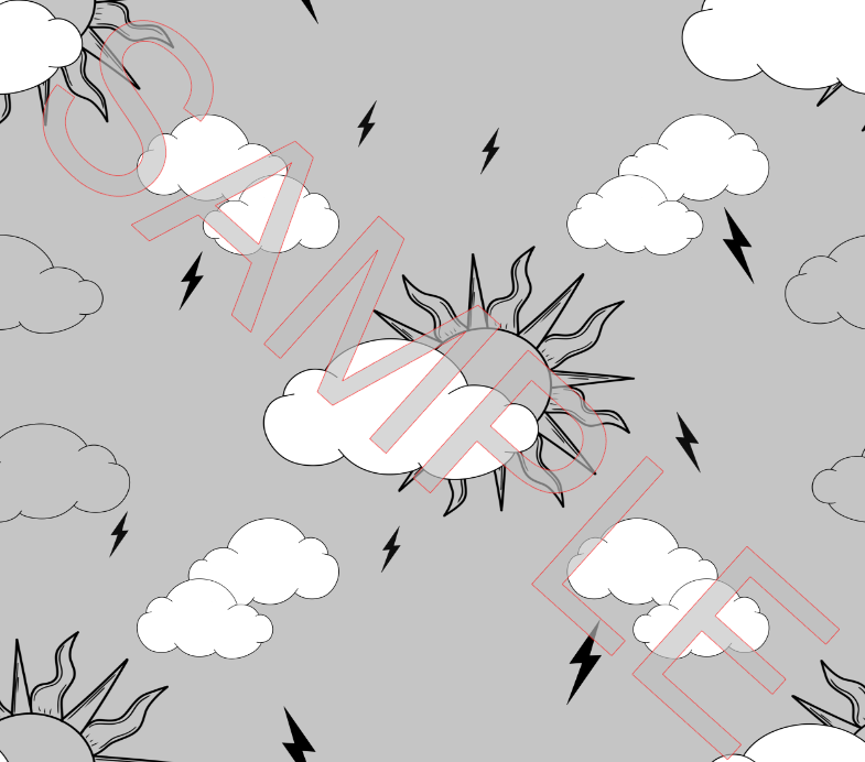 CLOUDY DAYS SEAMLESS 1 SVG **Digital Download Only**