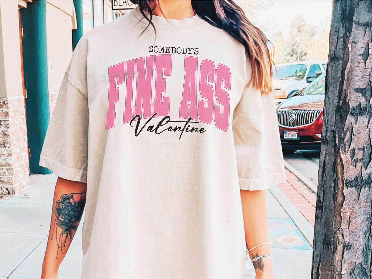 Fine Ass Valentine Pink DTF/UVDTF