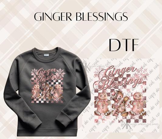 GINGER BLESSINGS DTF/UVDTF (POCKET & SLEEVE OPTIONS AVAIL)