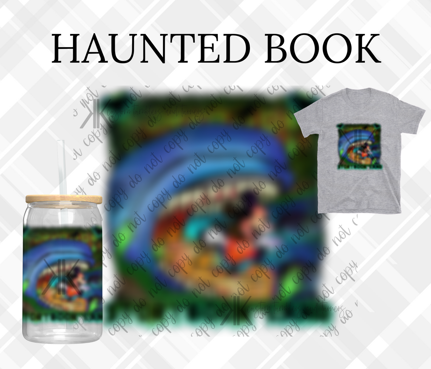 HAUNTED BOOK  DTF/UVDTF