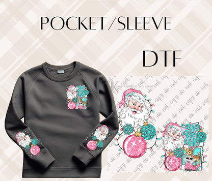 HO HO HO DTF/UVDTF (POCKET & SLEEVE OPTIONS AVAIL)