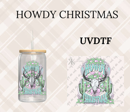 HOWDY CHRISTMAS DTF/UVDTF (POCKET & SLEEVE OPTIONS AVAIL)