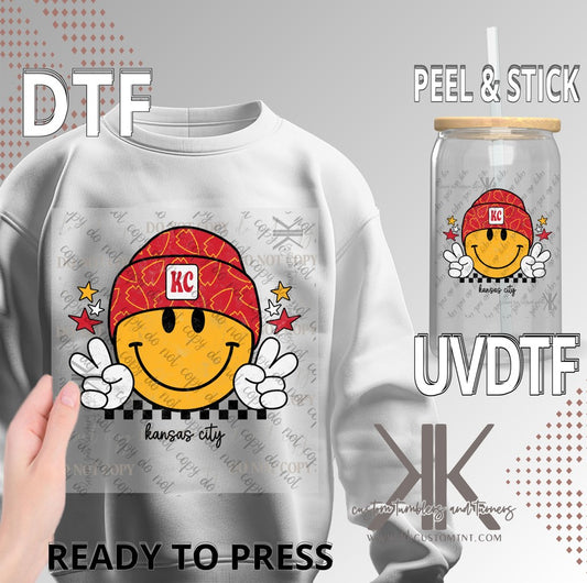 KC Smiley DTF/UV DTF