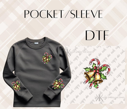 KRINGLE'S CANDY CANES DTF/UVDTF (POCKET & SLEEVE OPTIONS AVAIL)