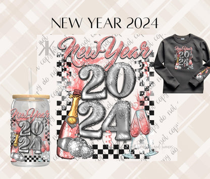 NEW YEAR 2024 DTF/UVDTF (POCKET & SLEEVE OPTIONS AVAIL)