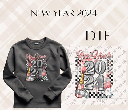 NEW YEAR 2024 DTF/UVDTF (POCKET & SLEEVE OPTIONS AVAIL)