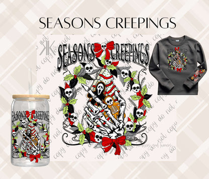 SEASONS CREEPINGS DTF/UVDTF (POCKET & SLEEVE OPTIONS AVAIL)