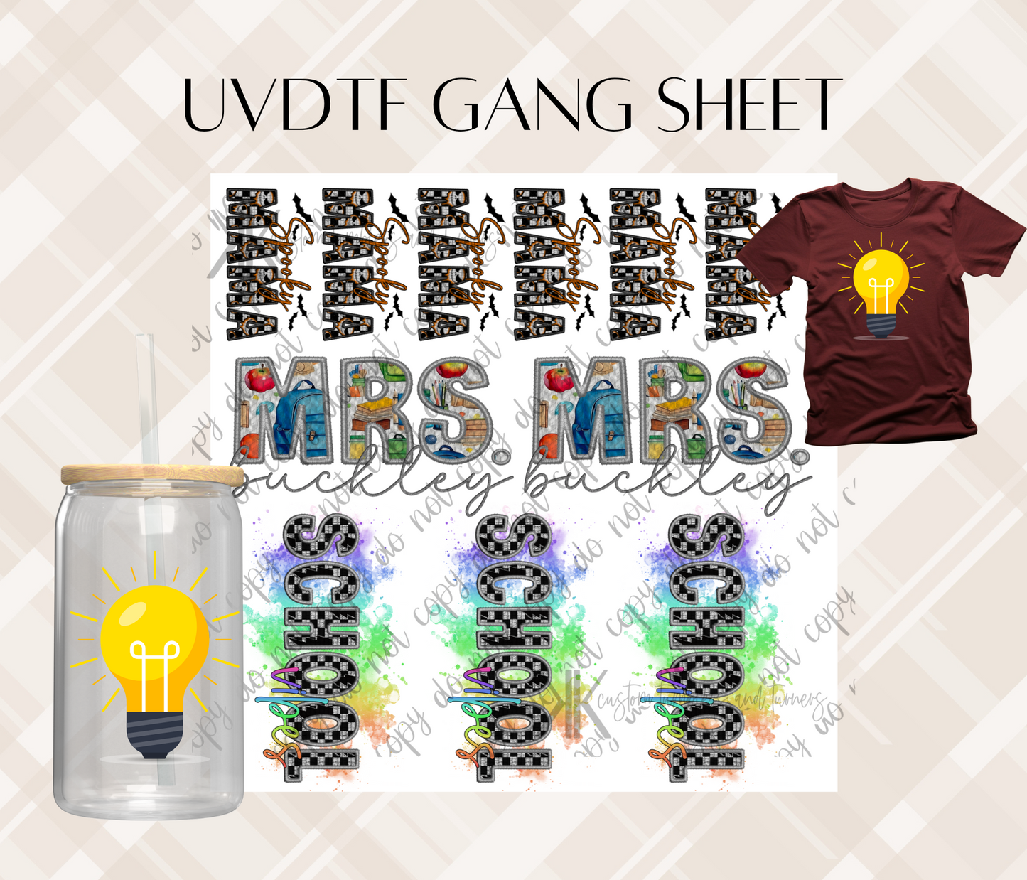 UVDTF GANG SHEETS (Upload Your Own Pre-Made Gang Sheet File)