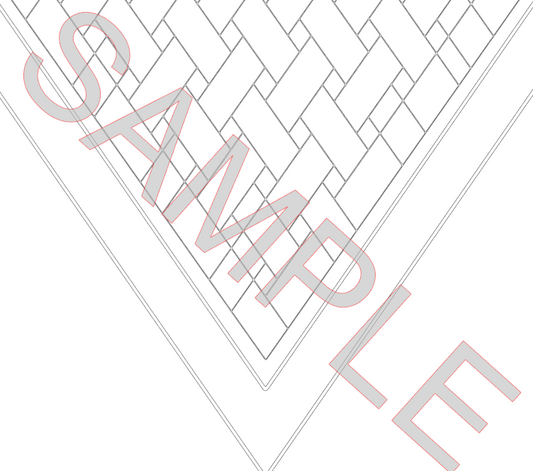 V SPLIT BASKET WEAVE SVG **Digital Download Only**