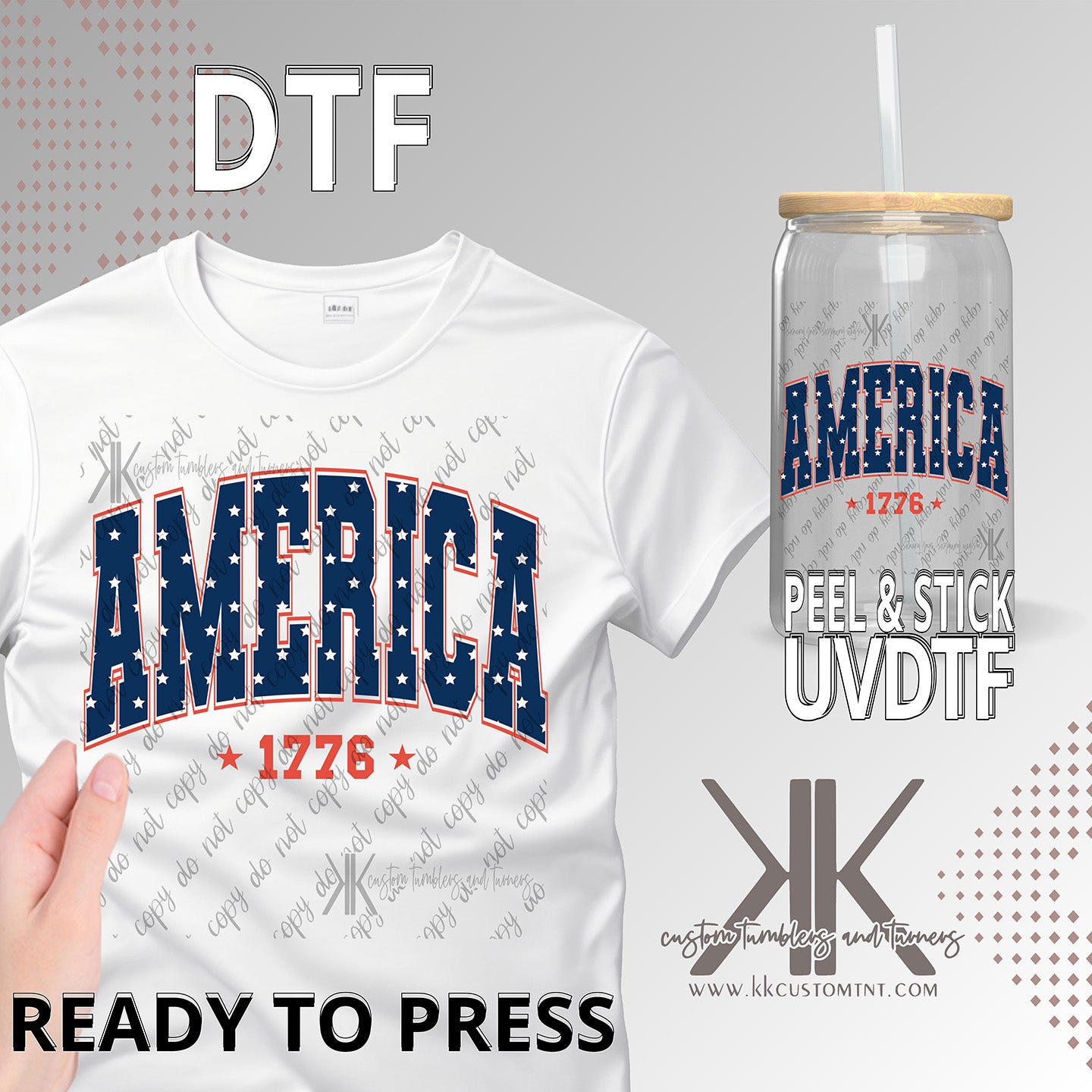 America 1776 DTF/UVDTF