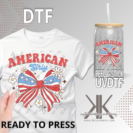American Girly DTF/UVDTF
