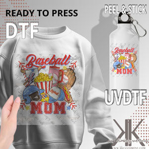 Baseball Mom DTF/UVDTF