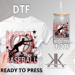 Baseball Stacked DTF/UVDTF