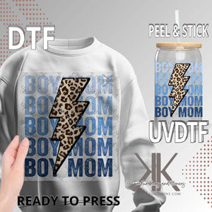 BOY MOM BOLT DTF/UVDTF