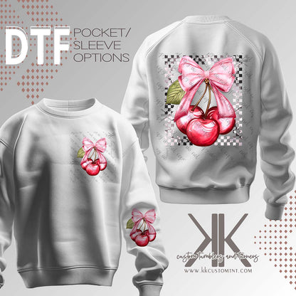 Cherries n Bows DTF/UVDTF