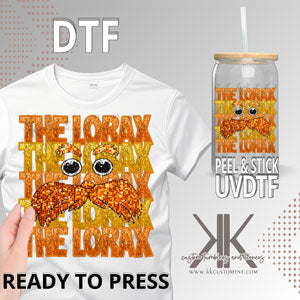 Lorax Faux Glitter DTF/UVDTF