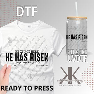 He Has Risen DTF/UVDTF