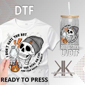 I Don't Hate You Skull DTF/UVDTF