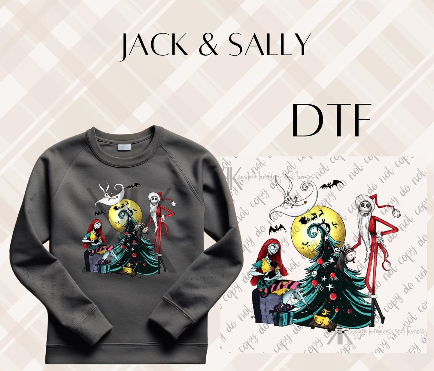JACK & SALLY DTF/UVDTF (POCKET & SLEEVE OPTIONS AVAIL)
