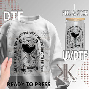 LOVE IS PATIENT DTF/UVDTF