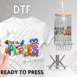 The Places Faux Glitter DTF/UVDTF
