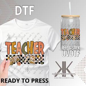 Retro Teacher DTF/UVDTF