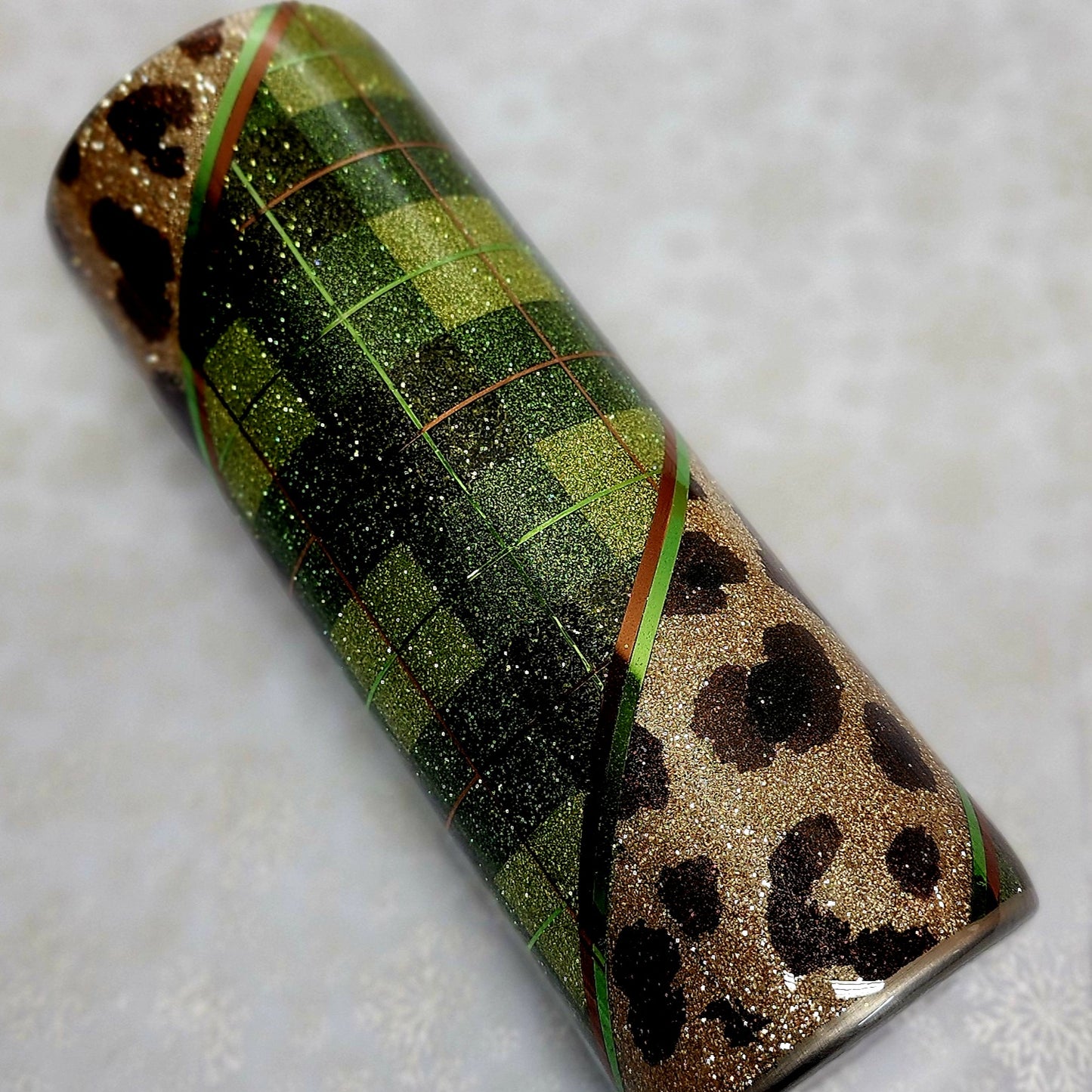 Leopard/Plaid Swirl 20oz RTS (Ready to Ship) Tumbler