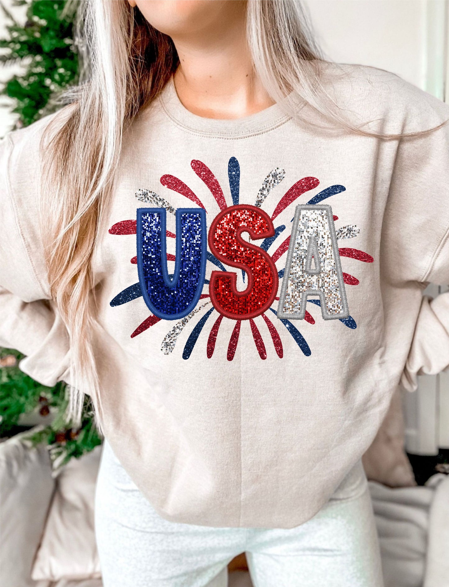 USA Faux Sequin DTF/UVDTF