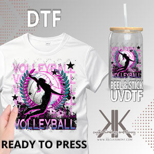 Volleyball Stacked DTF/UVDTF