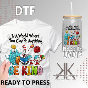 Where You Can Be Anything Faux Glitter DTF/UVDTF