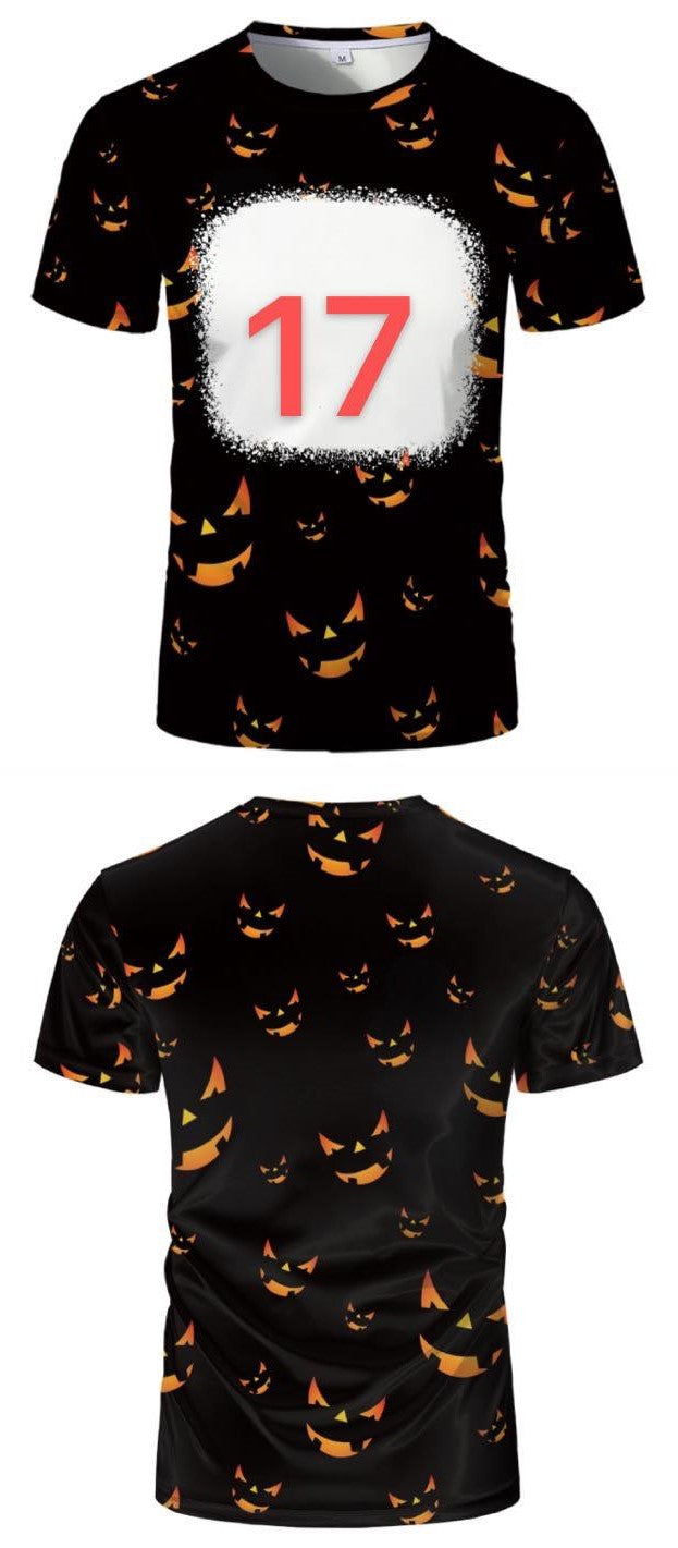 HALLOWEEN SUBLIMATION BLEACHED TEES