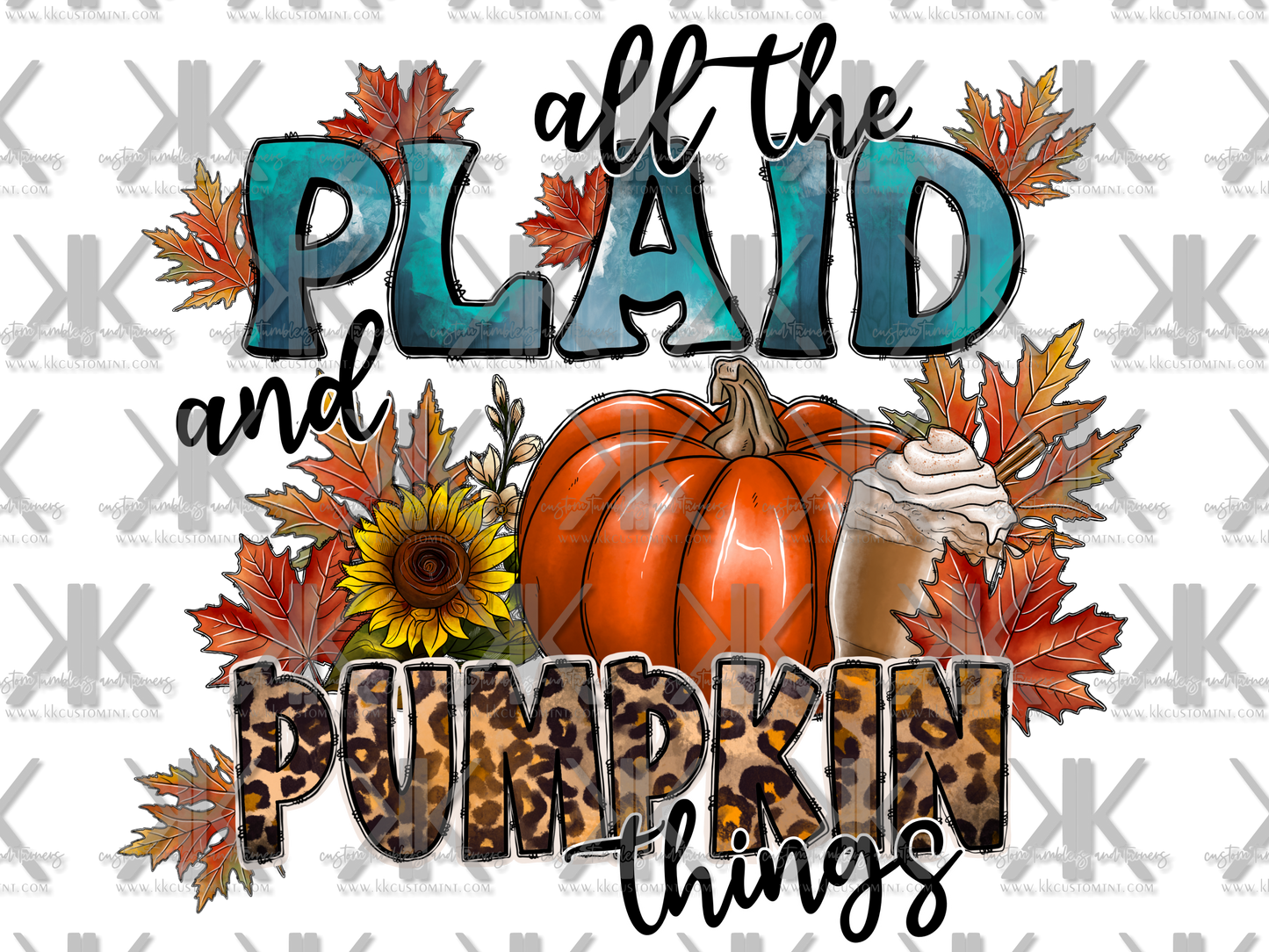 ALL THE PLAID & PUMKIN THINGS DTF
